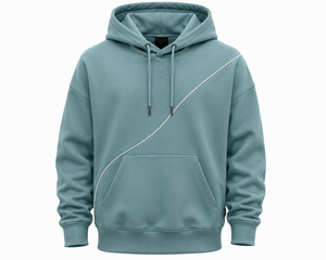 Sudadera con Capucha Azul Marino para Hombre, Color Sólido, Felpa de Algodón, Corte Casual, Manga Regular, Diseño con Bolsillo, Ropa de Invierno, Transpirable por Delante - Product Image 5