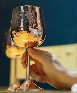 Verres à boire en cuivre avec doublure intérieure de qualité supérieure, gobelets métalliques pour l'eau, les jus, les cocktails, durables, réutilisables, vaisselle de cuisine. - Product Image 5