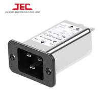 Filtre EMI JEC 10SS1-S-Q Entrée C14 Réseaux LC RC 115V/250VAC 1-30A Fonction de transfert passe-bas 50/60Hz 15-80dB Perte d'insertion