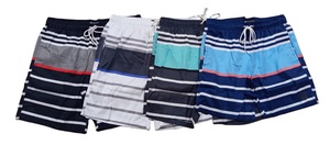 Short de plage personnalisé OEM AOP et couleurs unies Short de bain en polyester 100% avec impression numérique pour hommes, dames et enfants - Product Image 4
