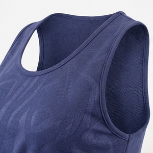 Women's 2 Piece Sports <b>Set</b> Sleeveless Crop Top and Above Knee Shorts Solid Blue <b>Knitted</b> Breathable Sporty Style Spring Summer - Product Image 4