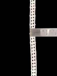 High Quality Premium White Cotton Eyelet <b>Lace</b> Trim, Embroidered Crochet Ribbon for Sewing, Crafts, and Apparel Embellishments - Product Image 4