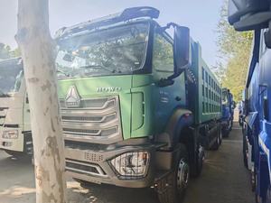 HOWO NX 8x4 front tipping dump truck 6800mm U type <b>box</b> Q345 steel 8mm side 10mm floor heavy duty for quarry work - Product Image 2