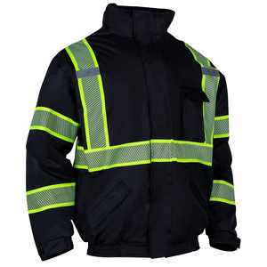 <b>Waterproof</b> Breathable Polyester Fabric <b>Work</b> Wear Utility Jacket for Construction High Visibility Reflective Jackets - Product Image 2