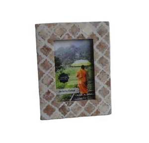 Cadre photo carré en bois avec incrustation osseuse, le plus vendu, pour accessoires de décoration - Product Image 3