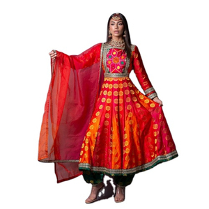 Nouvelle Arrivée 2026 – Robe Traditionnelle Afghane en Velours Élégante pour Femme, Broderie Main, Manches Longues Assorties, Robes Kuchi Afghanes - Product Image 1