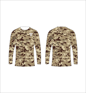 Men <b>Tan</b> <b>Brown</b> Camouflage Long Sleeve T Shirt Frogskin Vintage Pattern Crewneck Tee Casual Streetwear Top Gym Training Activewea - Product Image 4