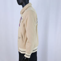 Veste universitaire de haute qualité avec manches en toile, broderie personnalisée, vestes Letterman haut de gamme, imperméables, coupe-vent, pour l'hiver