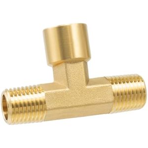 Raccord en T à compression en laiton poli haute pression, forgé, résistant à la corrosion, hexagonal, OEM, pour eau, huile, gaz, plomberie - Product Image 4