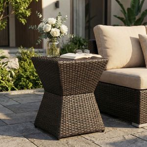 CALHOUN 16 Tavolino da Esterno in Vimini, Arredamento Elegante per Patio o Giardino - Product Image 1