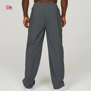 Veste coupe-vent unie personnalisée, imperméable, unisexe, et pantalon coupe-vent respirant, ensemble coupe-vent. - Product Image 4