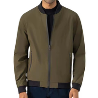 Blouson Bomber Léger Professionnel INVICTO INDUSTRY pour Homme, Col Montant, Coupe Slim, Style Streetwear, Personnalisable sur le Devant, Décontracté