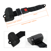 Ceinture de sécurité d'urgence à 2 points HO-CEF040 HOMER pour siège de voiture, en polyester, universelle, pour massage relaxant