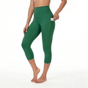 Leggings de yoga pour femmes avec poches, pantalons de fitness extensibles, leggings taille haute pour femmes avec poches latérales, vêtements de sport - Product Image 1