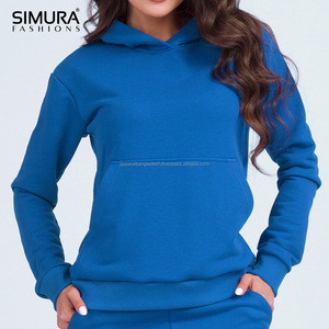Sudadera con Capucha para Mujer SIMURA FASHIONS, Color Sólido, Manga Larga, Transpirable, Tejida, para Otoño - Product Image 5