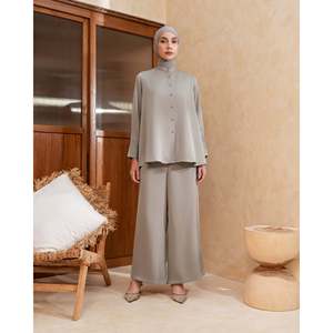 Alana Women's Eco-Friendly Summer Club Style Print Suit Casual XS-6XL Size Custom Logo Bow Collar Ankle-Length Printed Yoga <b>Set</b> - Product Image 6