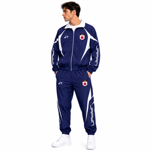Ensemble tendance coupe-vent et jogging en nylon japonais personnalisé, fournisseur OEM de vestes de sport et de survêtements à capuche sous marque privée - Product Image 5