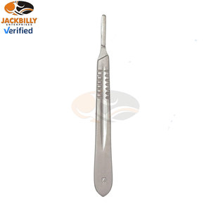 Lames de scalpel en acier inoxydable de qualité supérieure, certifiées CE, pour le dermaplaning, la taxidermie vétérinaire, les arts et l'artisanat, avec une seule poignée - Product Image 2