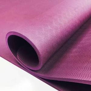 Esterilla de Yoga de TPE de 4 mm, Ligera, Antideslizante, para Entrenamiento Físico, con Superficie Acolchada Flexible para Pilates y Yoga - Product Image 5