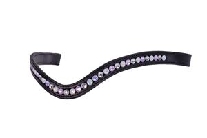 High Quality Customized English Leather Brow Band Soft Padded Outdoor Equestrian <b>Accessory</b> with Fancy <b>Stitching</b> for Horse Riding - Product Image 6