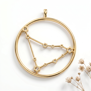Collection de Pendentifs et Breloques Horoscope Capricorne en Pierre Synthétique, Bijoux Personnalisés avec Carte de Naissance, Vente en Gros - Product Image 3