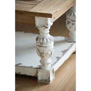 Tavolino da Caffè in Legno Stile Country Francese, Rettangolare 119,4 cm x 70,1 cm x 50,8 cm - Product Image 4