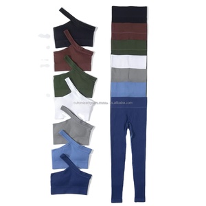 Conjunto de yoga activo para mujer, ropa deportiva personalizada con sujetador y mallas sin costuras para gimnasio, entrenamiento físico, nueva ropa de entrenamiento - Product Image 4