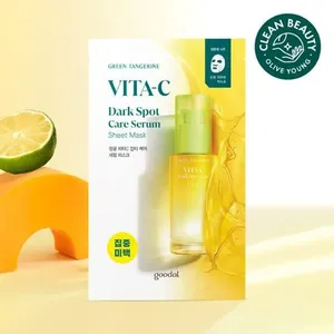 Goodal Green Tangerine Vita-C Dark Spot Care Serum Mask Sheet High Quality Facial Masks 1ea - Product Image 1
