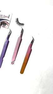 Pinzas de Acero Inoxidable de Alta Calidad para Extensión de Pestañas, Pinzas Profesionales de Marca Privada para Pestañas de Volumen y Clásicas - Product Image 2