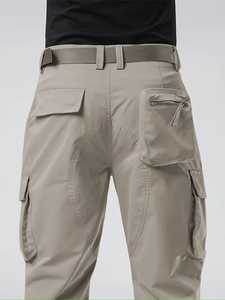 Pantalon cargo d'été pour homme grande taille, style hip-hop, décontracté, 100% coton, 4 poches, coupe ample, logo personnalisé, haute qualité - Product Image 6