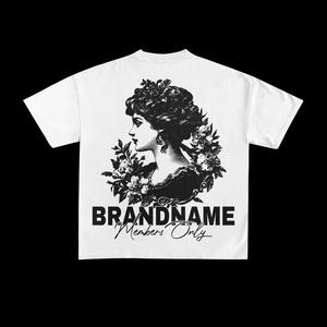 Camisetas Deportivas de Moda con Diseño Personalizado, 100% Algodón, Cuello Redondo, Corte Holgado para Hombre, Precio al por Mayor - Product Image 1