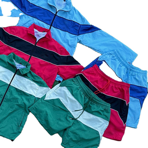 2026 Wholesale Custom logo Pullover <b>Jacket</b> <b>Men's</b> Sets Blank Tracksuits Windbreaker Nylon Tracksuit Set for <b>Men</b> High Quality - Product Image 3