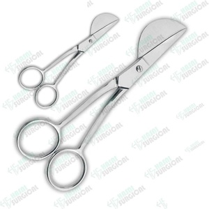 Ciseaux en acier inoxydable à bec de canard pour adultes, de haute qualité, avec le logo chirurgical hani, CE / ISO fabriqué au Pakistan - Product Image 1