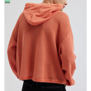 Cardigan d'été léger et respirant en maille ouverte pour homme, avec fermeture éclair, style décontracté - Product Image 6