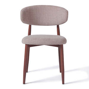 Silla de Comedor de Madera de Teca Hecha a Mano de Primera Calidad con Tapicería, Diseño Moderno, Muebles de Exportación para Proyectos Hoteleros - Product Image 4