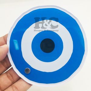 Tendance du moment : Outil d'extension de cils en acrylique carré motif œil bleu et rose, écologique et durable, avec logo magnétique - Product Image 3