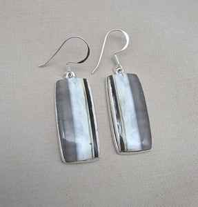 ต่างหูเงินแท้ 925 ชุบทอง ประดับโอปอลสีน้ำเงินธรรมชาติ งานแฮนด์เมด สำหรับผู้หญิง ของขวัญวันครบรอบ ขายส่ง - Product Image 6