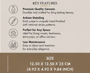 Hot Selling Classic Design Metal <b>Flower</b> Vase Enamel Finished Tabletop Decor Contemporary Handmade Design for Home Decoration - Product Image 3