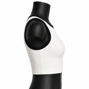 <b>Top</b> Trending Casual <b>Women's</b> Shirt Stylish Lightweight Ribbed Sleeveless Gym <b>Women</b> Yoga Tank <b>Top</b> - Product Image 3