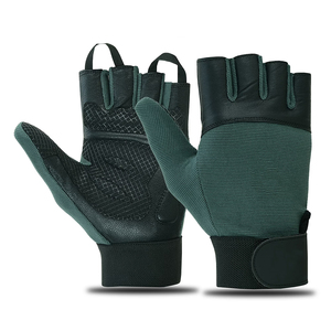 Gants de musculation en cuir de qualité supérieure pour la protection des paumes, gants de musculation demi-doigts pour la musculation - Product Image 1
