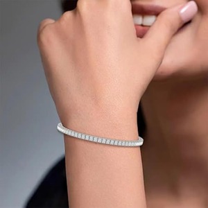 Bracelet en diamant moissanite de qualité supérieure pour la fête des mères, cadeau d'anniversaire, bijoux élégants disponibles en gros - Product Image 5