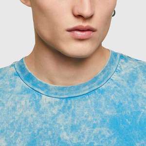 เสื้อยืดแขนสั้นผู้ชายลายไท-ได ผ้าฝ้ายถัก 100% คอกลม ทรงลำลอง ลายพิมพ์ - Product Image 6