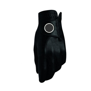Gants de golf en cuir Cabretta personnalisés avec logo, fermeture auto-agrippante, antidérapants, doux, respirants, prix de gros pour hommes - Product Image 3