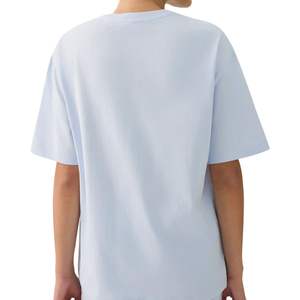 Camiseta de Algodón Extra Grande para Mujer, con Logotipo Personalizado, Corte Holgado Informal, Lisa, sin Estampado, OEM, ODM, Venta al Por Mayor, Moda de Verano - Product Image 5