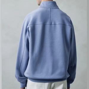 Top Quality Plus Size OEM Custom Stand Collar 1/4 <b>Zip</b> <b>Half</b> <b>Zip</b> Pullover Oversized Winter <b>Fleece</b> Sweatshirt Jumper for <b>Men</b> - Product Image 2