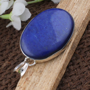 Colgante de Lapislázuli Natural al por Mayor, Plata de Ley 925, Gema Rosa, Amuleto de Corazón, Fabricante de Joyería, Precio al por Mayor, Directo de Fábrica - Product Image 4