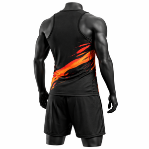 Conjunto Deportivo Profesional Sublimado, Uniforme de Equipo Personalizado, Traje para Correr, Transpirable, Pantalones Cortos sin Mangas - Product Image 2