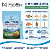 Yerba Mate en Polvo Instantánea, 30 Sobres, Sin Gluten, para Adultos, Apoya la Energía, la Salud Intestinal, la Inmunidad y la Concentración Mental
