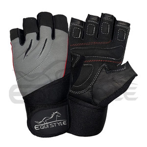 Womens Sports Fitness Gloves Amara Nylon <b>Half</b> Finger Wrist Support Non <b>Slip</b> Gym Weightlifting Training Gloves - Product Image 1