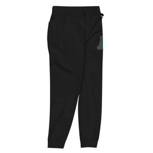 Pantalon de jogging noir premium en molleton, décontracté et sportif, avec taille élastique et bas de pantalon côtelés, doux et confortable pour le quotidien - Product Image 6